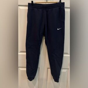 Vintage Nike Sweatpants Men's Large Blue Swoosh Jogger Casual Classic Retro Y2K